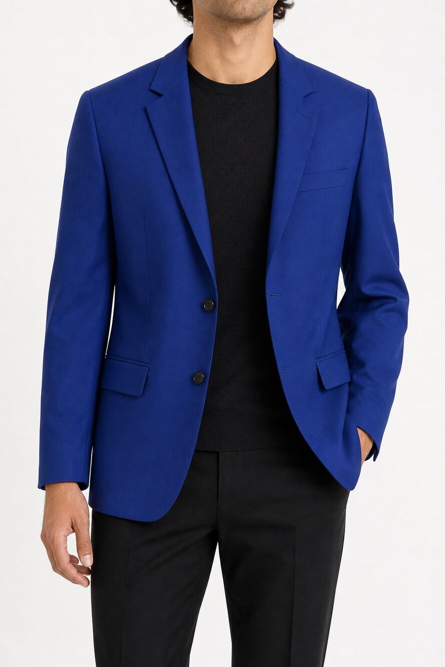 Paul Smith Soho Fit Blue Wool Mohair Sport Coat Blazer 38R Wedding Formal School